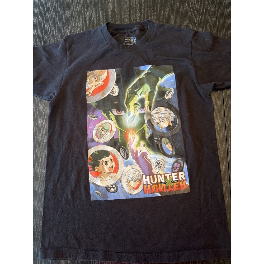 Hunter x Hunter Anime Graphic T-Shirt Black Mens Medium Short Sleeve Viz Media